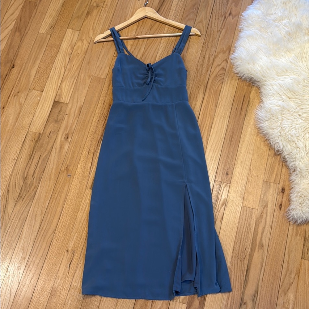 Abercrombie & Fitch Blue Midi Dress